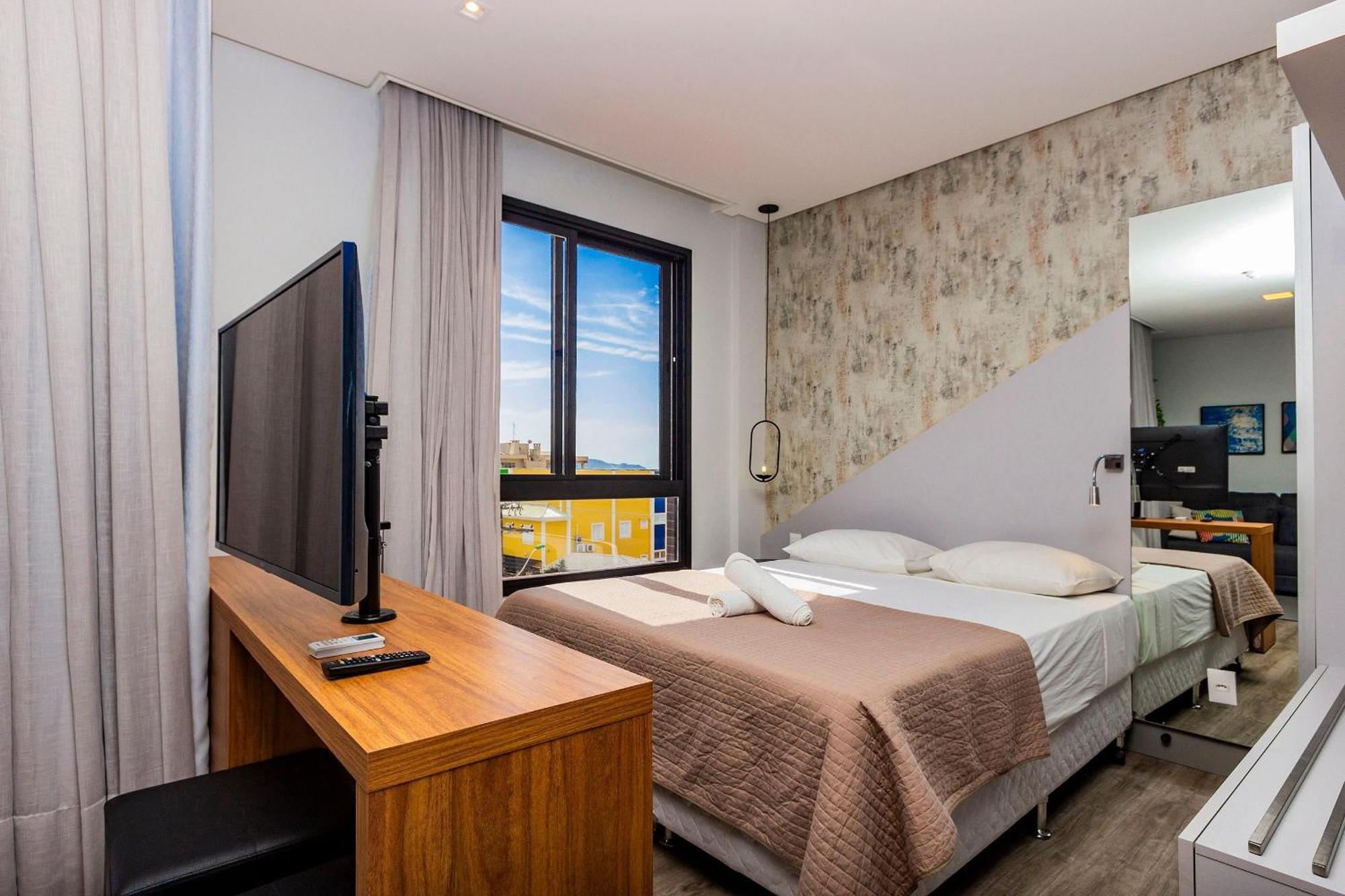 Aion Suites 205 - Lindo Apartamento Com Vista Para O Mar, A 60M Da Praia De Bombinhas, Com Piscina E Academia No Rooftop. Exteriér fotografie